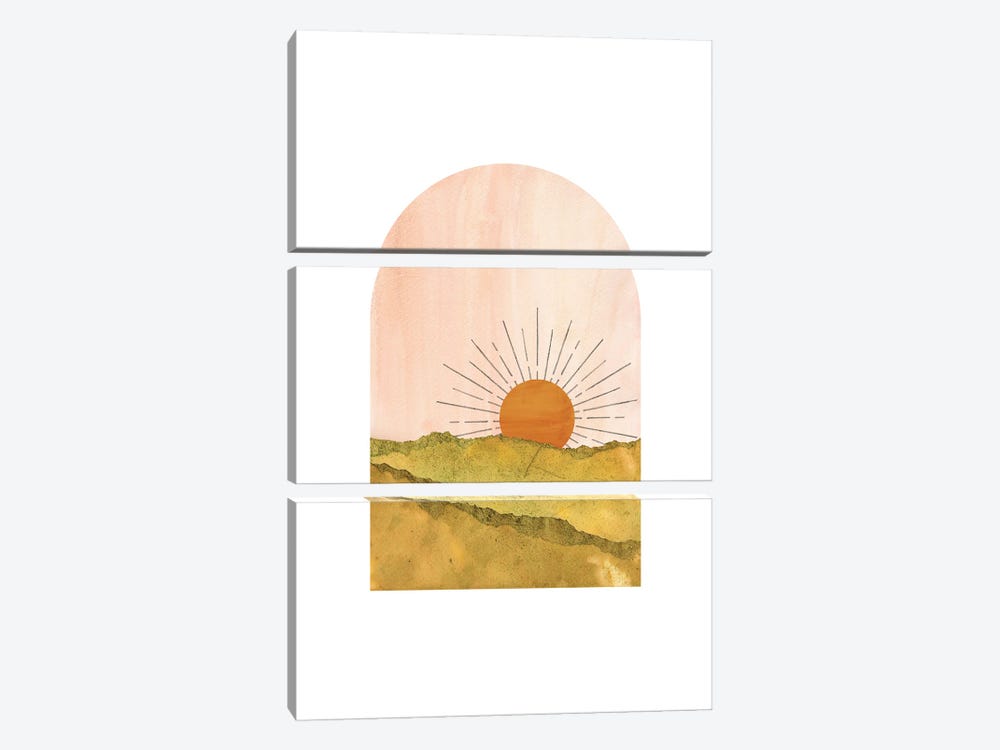 Arch-Sunrise XI by Whales Way 3-piece Canvas Art
