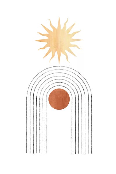 Circular Abstract: Sun And Rainbow by Whales Way