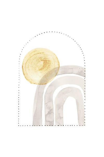 Abstract Sun And Rainbow No. XXV by Whales Way canvas print