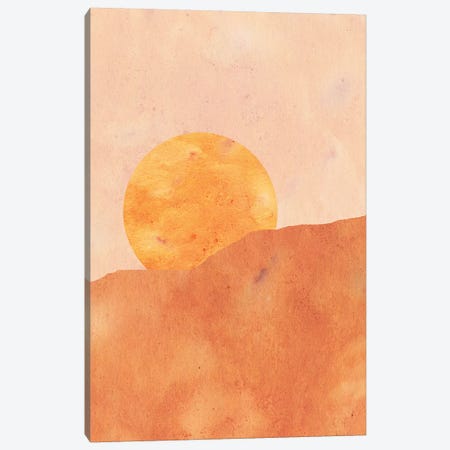 Sun In The Desert Canvas Print #WWY37} by Whales Way Canvas Art
