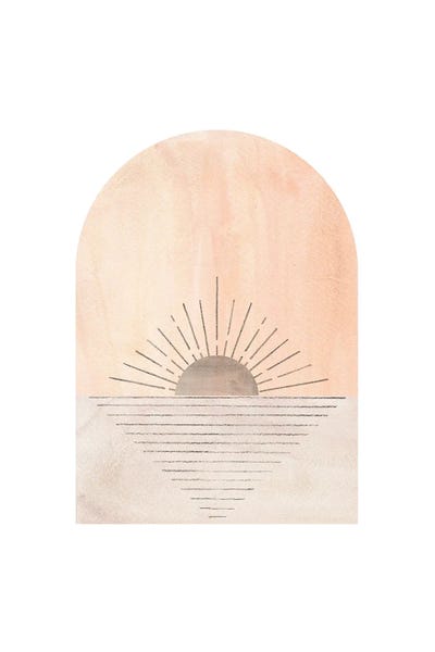 Minimalist Bohemian Decor: Arch-Sunrise XXXIV by Whales Way