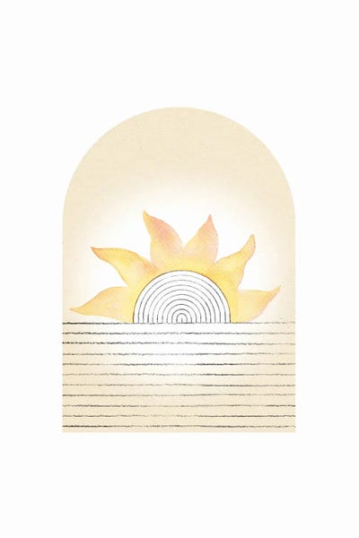 Minimalist Bohemian Decor: Arch-Sunrise XXXVI by Whales Way