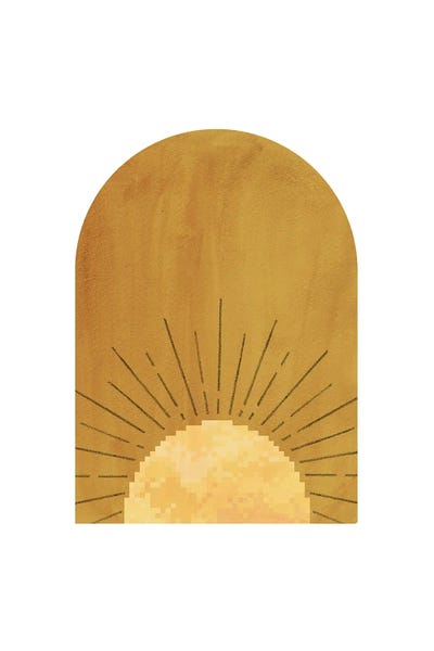 Minimalist Bohemian Decor: Mustard Arch XLII by Whales Way