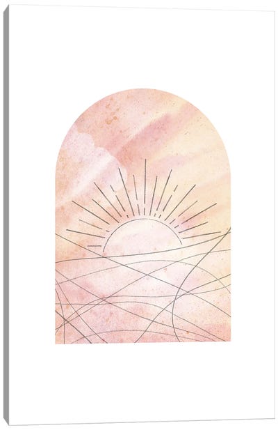 Pastel Arch Sunrise XLIV Canvas Art Print - Whales Way
