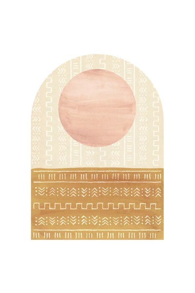 Minimalist Bohemian Decor: Arch And Sun XLV by Whales Way