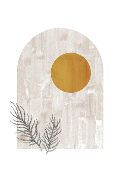 Minimalist Bohemian Decor: Arch And Sun XLVIII by Whales Way