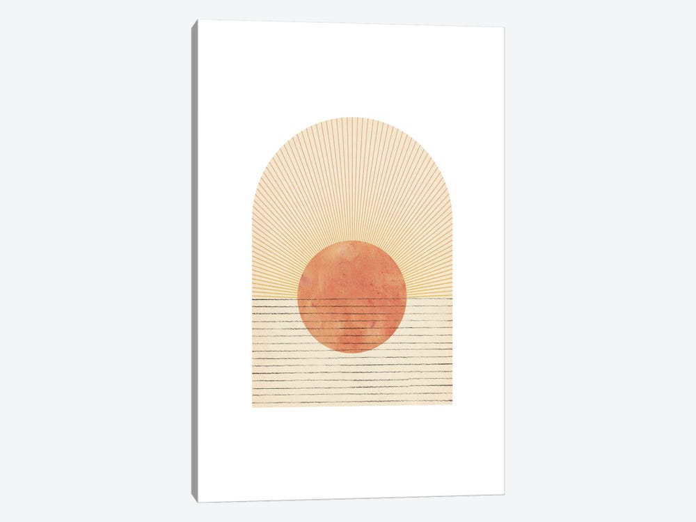 Minimalist Arch-Sunrise LI by Whales Way 1-piece Art Print