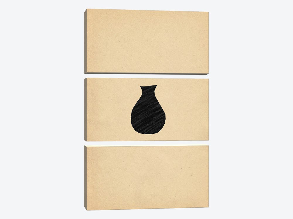 Minimalist Vase by Whales Way 3-piece Canvas Art Print