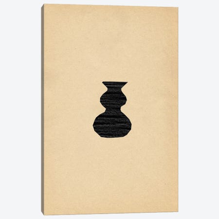 Minimalist Retro Vase Canvas Print #WWY409} by Whales Way Art Print