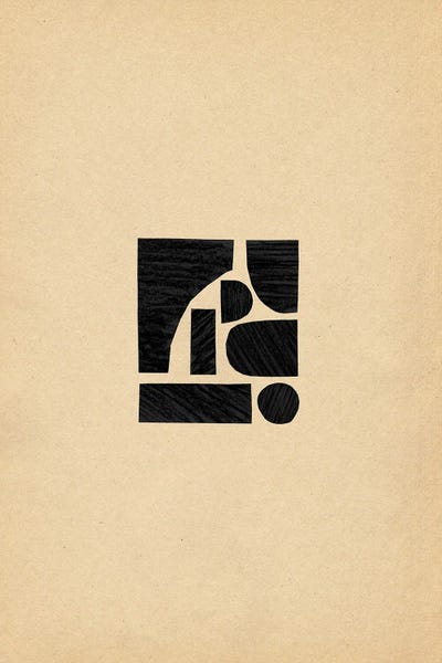 Black & Beige: Minimalist Cut-Out Shapes by Whales Way