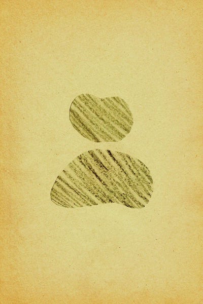 Vintage Paper Abstract by Whales Way canvas print