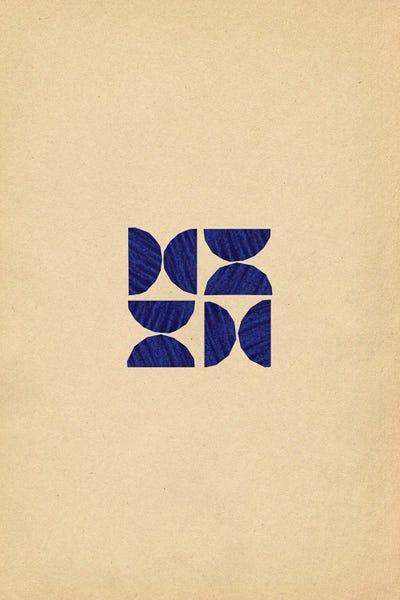 Whales Way: Ultramarine Geometric Shapes by Whales Way