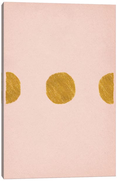 Pink And Arcid Yellow Shapes Canvas Art Print - Whales Way