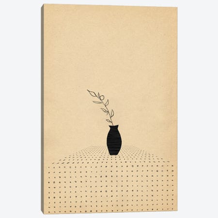 Minimalist Vase And Plant Canvas Print #WWY429} by Whales Way Art Print