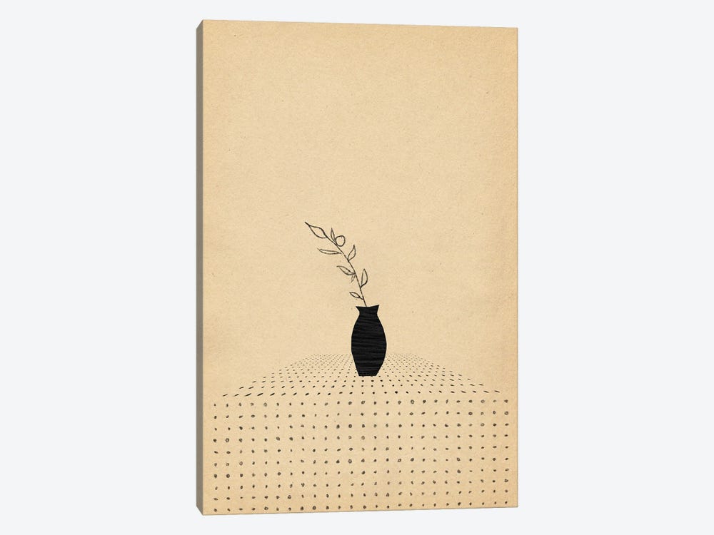 Minimalist Vase And Plant by Whales Way 1-piece Canvas Print