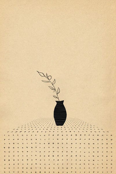 Whales Way: Minimalist Vase And Plant by Whales Way