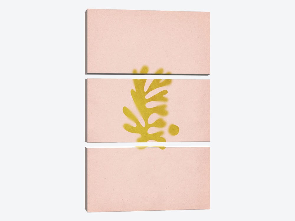 Matisse Inspired Rust-Pink Shapes by Whales Way 3-piece Canvas Print