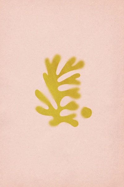 Minimalist Bohemian Decor: Matisse Inspired Rust-Pink Shapes by Whales Way