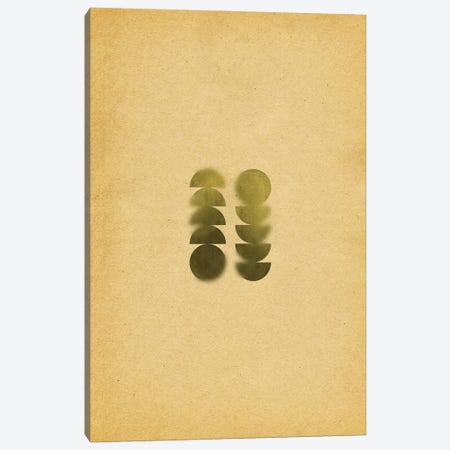 Blurred Green Shapes Canvas Print #WWY436} by Whales Way Canvas Print