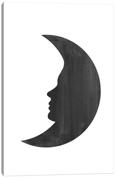 Woman Moon Canvas Art Print - Whales Way