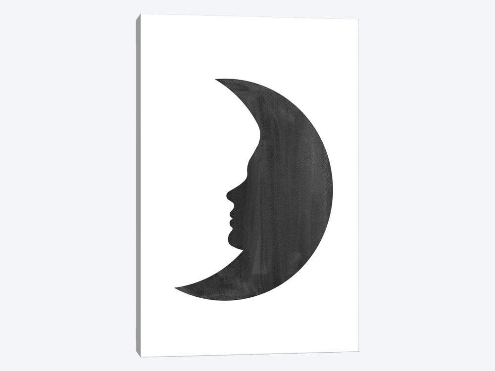 Woman Moon by Whales Way 1-piece Canvas Art
