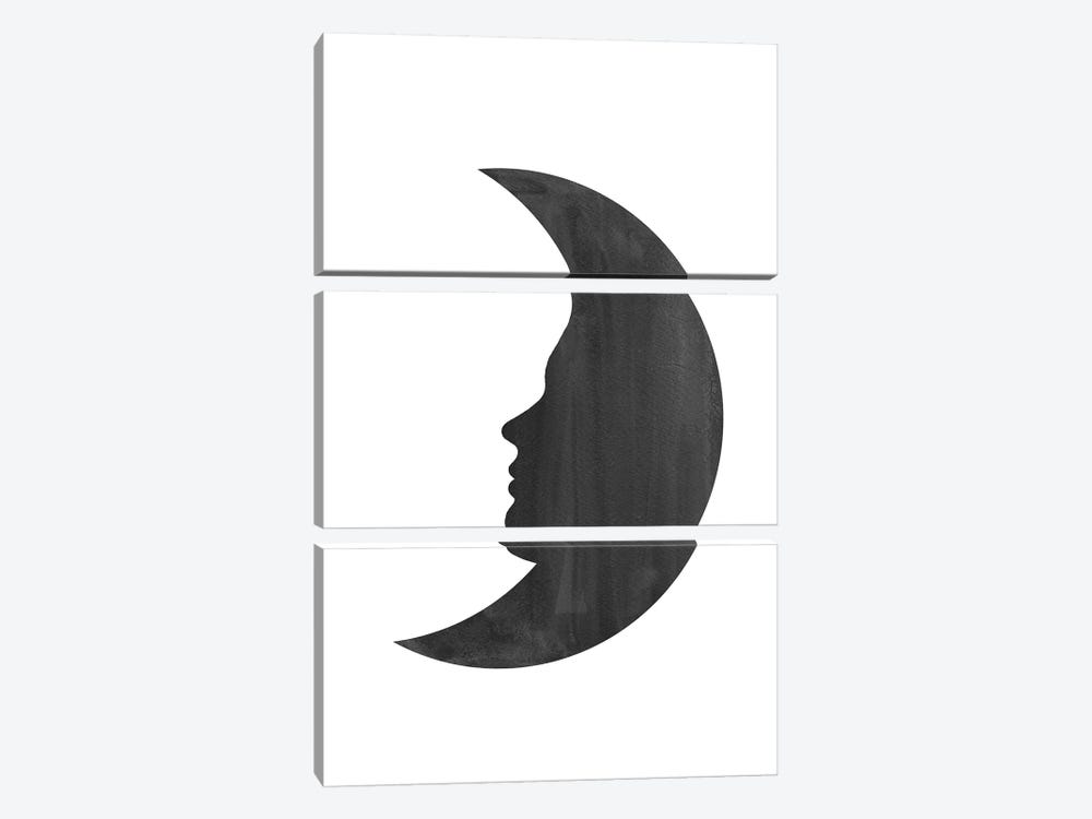 Woman Moon by Whales Way 3-piece Canvas Artwork