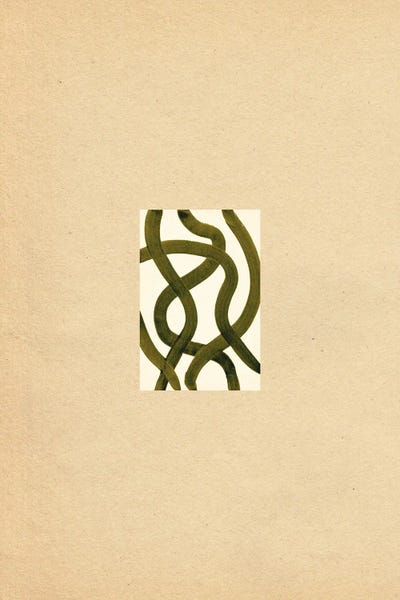 Abstract Brush Strokes by Whales Way canvas print