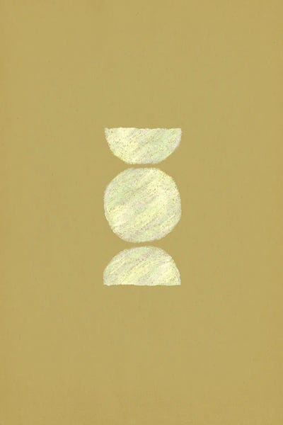 Whales Way: Dusty Green Minimal Balancing Shapes by Whales Way