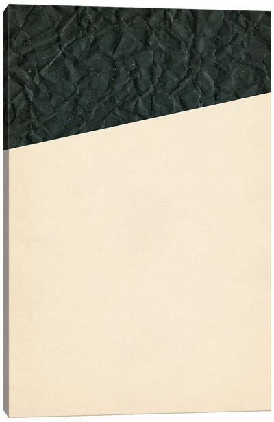 Minimalist Black Color Block Canvas Art Print - Whales Way