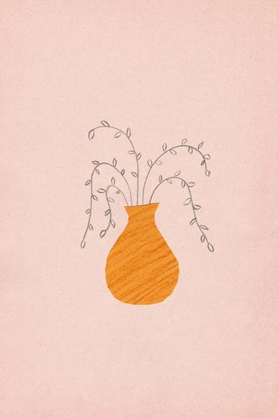 Whales Way: Vivid Vase And Plants by Whales Way