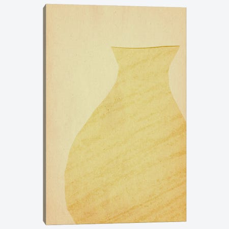 Greenish Minimalist Vase Canvas Print #WWY466} by Whales Way Canvas Art