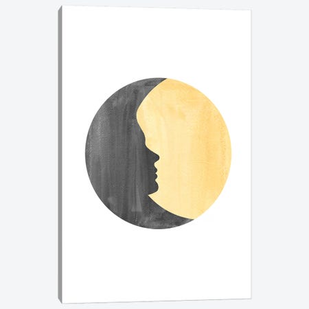 Woman Moon II Canvas Print #WWY46} by Whales Way Art Print