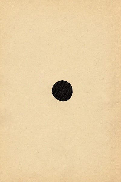 Minimalist Black Point by Whales Way art print