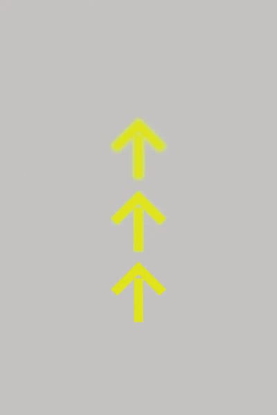 Hi-Vis Yellow: Gray And Yellow Arrows by Whales Way