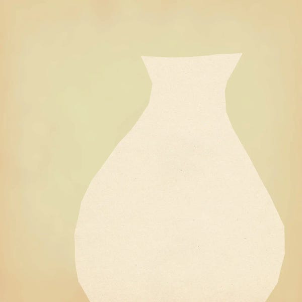 Whales Way: Nuetral Greenish Vase I by Whales Way