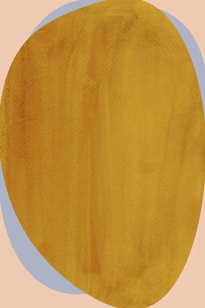 Whales Way: Minimalist Mustard Organic Shapes by Whales Way