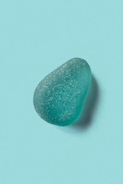 Whales Way: Sea Glass On Blue by Whales Way