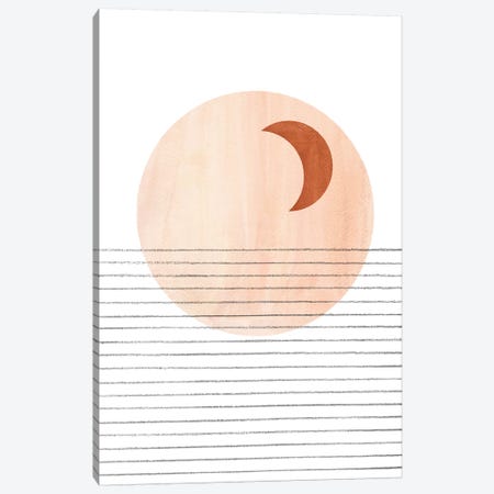 Abstract Crescent Canvas Print #WWY50} by Whales Way Art Print