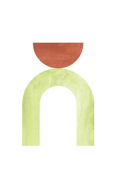 Mid Century Modern Shapes by Whales Way art print