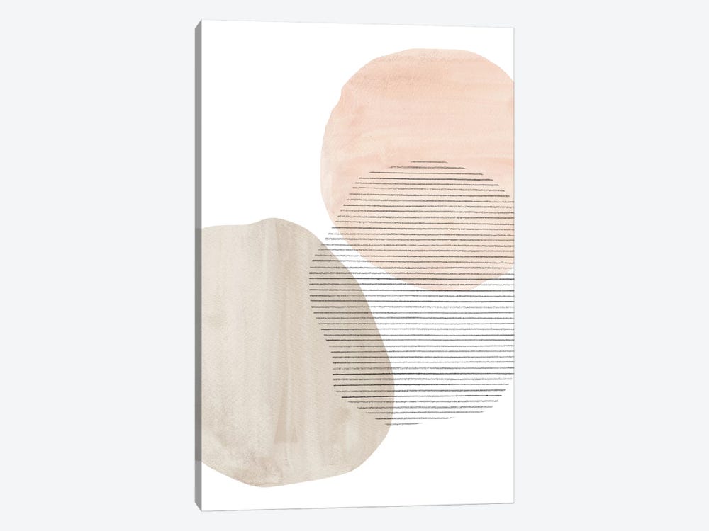 Modern Neutral Shapes by Whales Way 1-piece Art Print