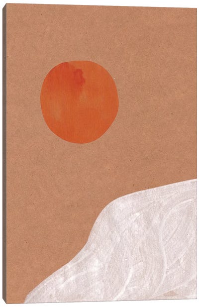 Abstract Sun Canvas Art Print - '70s Sunsets
