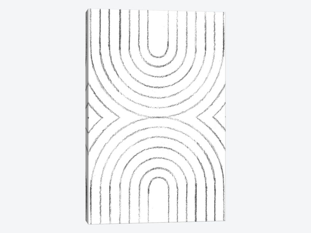 Abstract Line Art by Whales Way 1-piece Canvas Artwork