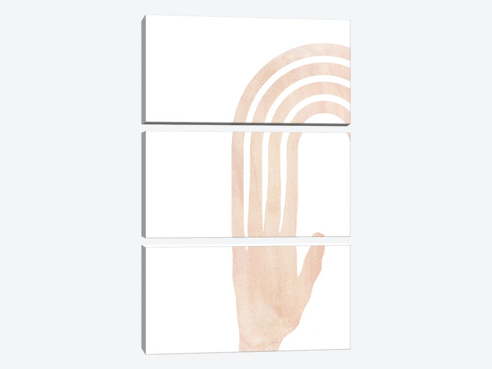 Hand And Rainbow by Whales Way 3-piece Art Print