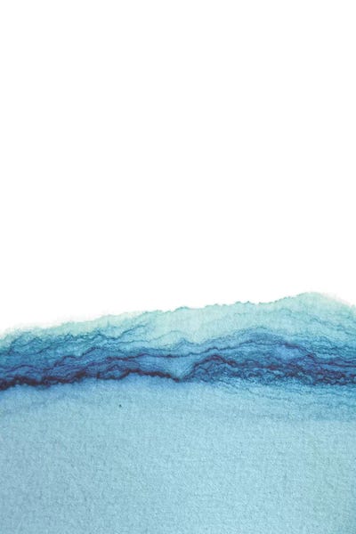 Abstract Watercolor Sea by Whales Way art print