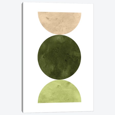 Abstract Green Art Canvas Print #WWY75} by Whales Way Canvas Artwork