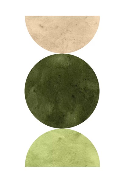 Whales Way: Abstract Green Art by Whales Way