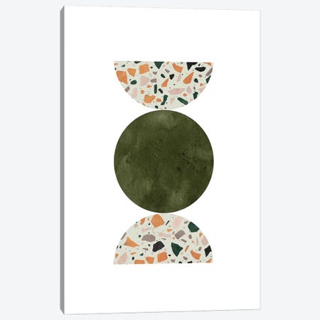 Terrazzo Circle Shapes Canvas Print #WWY79} by Whales Way Canvas Art Print