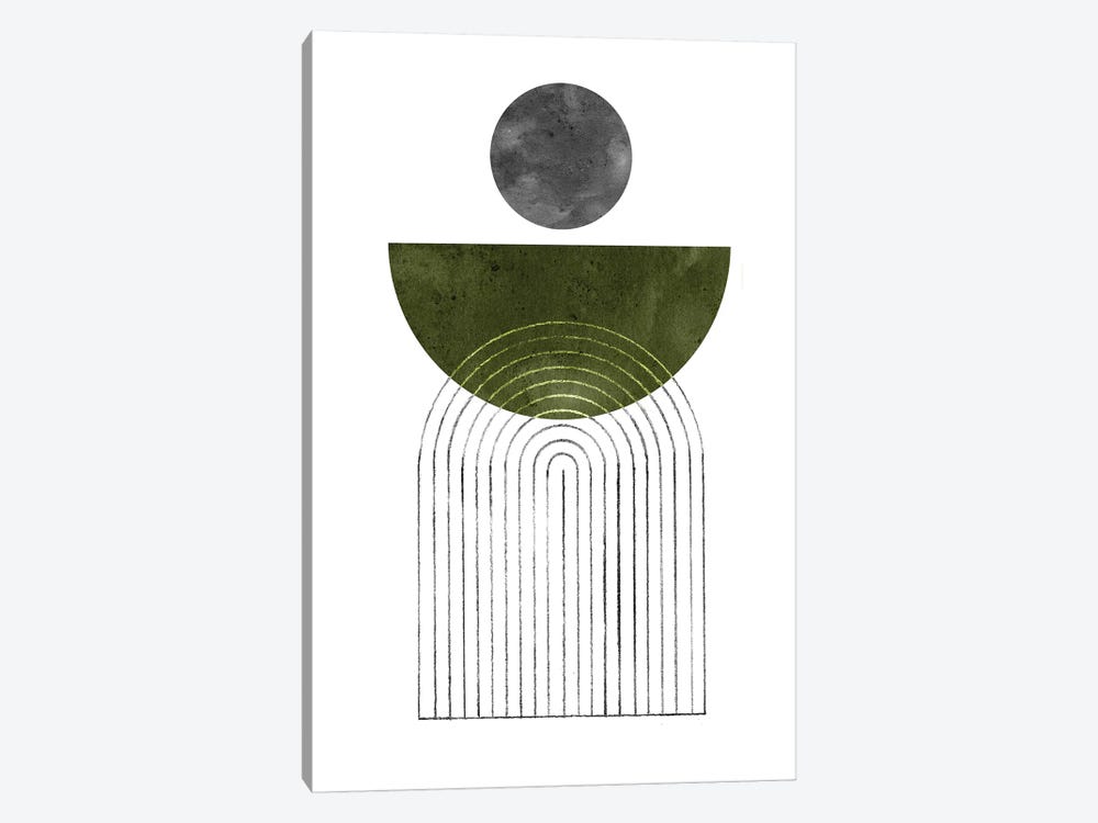 Mid Century Shapes by Whales Way 1-piece Art Print