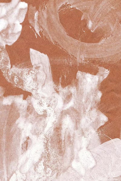 Whales Way: Beige And White Abstract by Whales Way