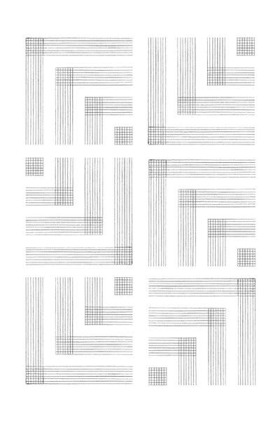 Black & White Patterns: Geometric Lines by Whales Way